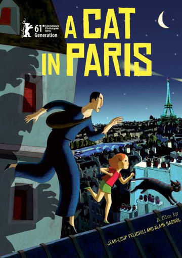 دانلود دوبله فارسی فیلم A Cat in Paris 2010 دانلود دوبله فارسی فیلم A Cat in Paris 2010